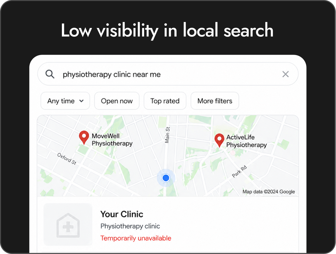 Low visibility in local search